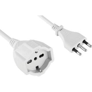 PROLUNGA LINEARE 46126 ELECTRALINE  BIANCO 2P+T 16A BIPASSO SCHUKO n°XMMQ 3X1.5 MT 10