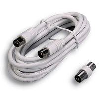 PROLUNGA COASSIALE TV + ADATTATORE FME - SPINA DRITTA + PRESA DRITTA MM 9,5 OHM 75 MT 2- 5 pezzi