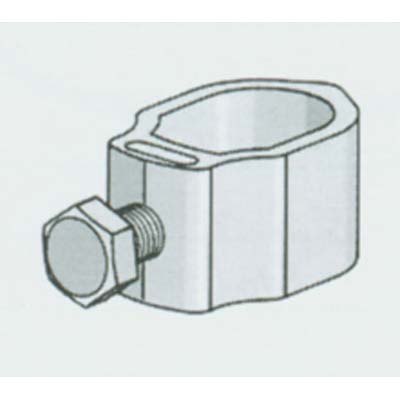 MORSETTO TERMINALE X DISPERSORE TERRA - ZAMA RAMATO MM 18/20- 10 pezzi