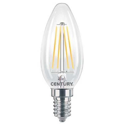 LAMPADA WIRE LED OLIVA INCANTO CENTURY - CALDA VOLT 230 WATT 4 LUMEN 470 E14- 5 pezzi