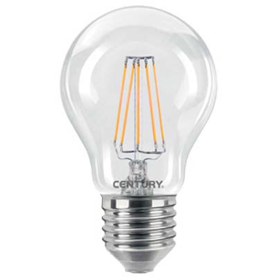 LAMPADA WIRE LED GOCCIA INCANTO CENTURY - CALDA VOLT 230 WATT  7 LUMEN 806 E27- 5 pezzi