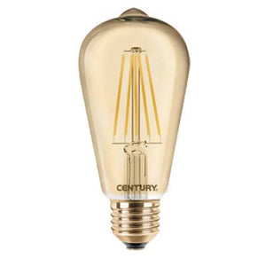 LAMPADA WIRE LED EDISON INCANTO EPOCA CENTURY - CALDA VOLT 230 WATT 8 LUMEN 630 E27- 2 pezzi