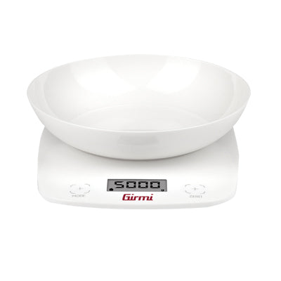 BILANCIA DIGITALE CUCINA PS01 GIRMI  KG 5/GR 1 + CIOTOLA 2XAAA NON INCLUSE