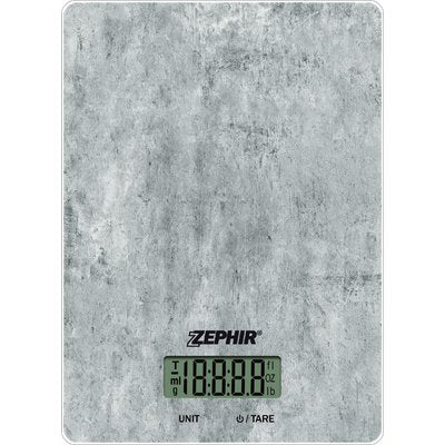 BILANCIA DIGITALE CUCINA ZHS439 ZEPHIR  KG 5/GR 1 PIETRA 1XCR2032 NON INCLUSA