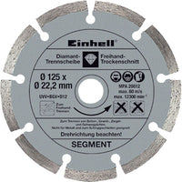 DISCO X SCANALATORE MURO THMA 1300 EINHELL  A SETTORE MM 125 F.MM 22,2