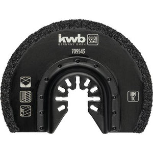 LAMA X MULTIFUNZIONE SEMICIRCOLARE HM KWB  UNIVERSALE MM 87X12