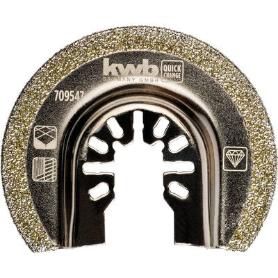 LAMA X MULTIFUNZIONE SEMICIRCOLARE DIAMANTATA KWB  UNIVERSALE MM 65X12