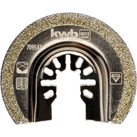 LAMA X MULTIFUNZIONE SEMICIRCOLARE DIAMANTATA KWB  UNIVERSALE MM 65X12