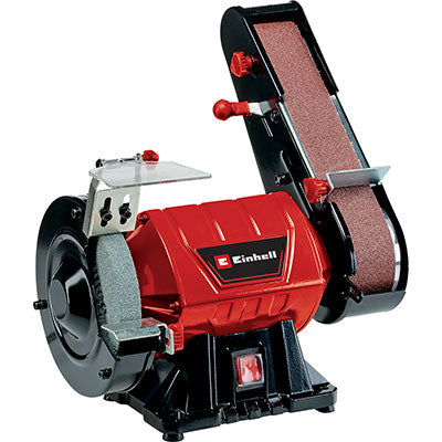 SMERIGLIATRICE LEVIGATRICE BANCO TCUS 350 EINHELL  VOLT 230 WATT 350 MOLA MM 150X32 NASTRO MM 50X686