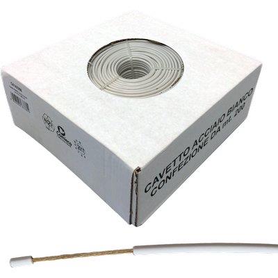 CAVETTO ACCIAIO OTTONATO BIANCONE  MM 4,5 MT 200