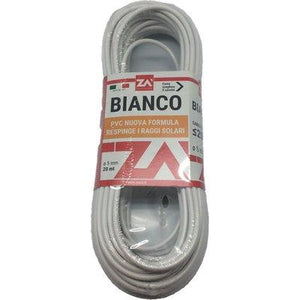 CAVETTO ACCIAIO OTTONATO BIANCO - MM 4,5 MT 20- 2 pezzi