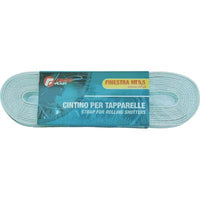 CINTINO AVVOLGIBILI PP BIANCO RIGHE ROSSE - MM 22 GR/MT 25 MT  5,5- 12 pezzi