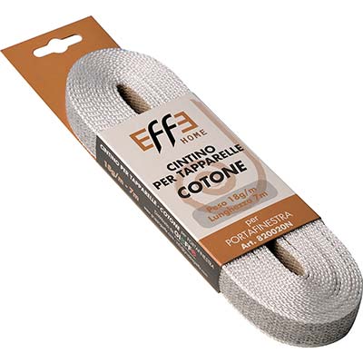CINTINO AVVOLGIBILI COTONE AVANA/GRIGIO - MM 22 GR/MT 18 MT  7- 12 pezzi