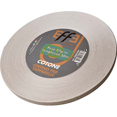 CINTINO AVVOLGIBILI COTONE AVANA/GRIGIO  MM 22 GR/MT 27 MT 50