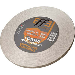CINTINO AVVOLGIBILI COTONE AVANA/GRIGIO  MM 18 GR/MT 18 MT 50