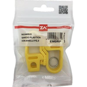 GANCIO PLASTICA X CORDA ELASTICA - MM 6/8 CF=PZ 2- 20 confezioni