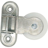 CARRUCOLA NYLON STAFFA GIREVOLE SELF - ZINCATA D.MM 40- 5 pezzi