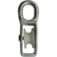 PULEGGIA NYLON SELF - OCCHIOLO NICHELATO D.MM 60- 5 pezzi