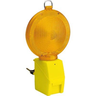 LAMPEGGIATORE CANTIERE  LUCE LED GIALLO POSTO 1 BATTERIA