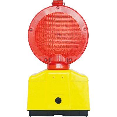 LAMPEGGIATORE CANTIERE  LUCE LED ROSSO POSTO 2 BATTERIE