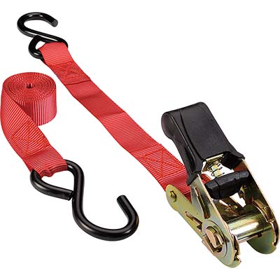 CINGHIA A TRAZIONE 2 GANCI + CRIC EFFE - L.MT  5 H.MM 25 KG 350- 2 pezzi