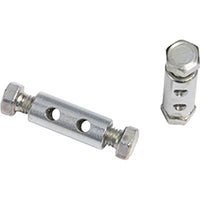 MORSETTO ZINCATO DOPPIA VITE IN TESTA SELF - MM  3,0 CF=PZ 4- 5 confezioni