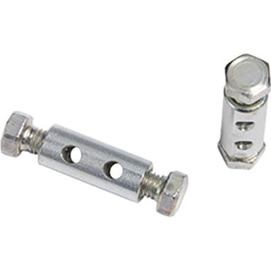 MORSETTO ZINCATO DOPPIA VITE IN TESTA SELF - MM  3,0 CF=PZ 4- 5 confezioni