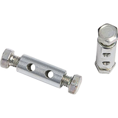 MORSETTO ZINCATO DOPPIA VITE IN TESTA SELF - MM  3,0 CF=PZ 4- 5 confezioni