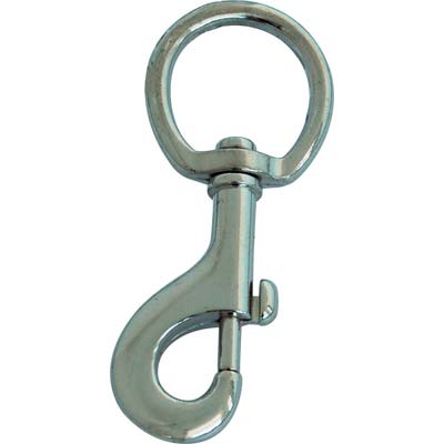 MOSCHETTONE REDINE OTTONE NICHELATO - + GIRELLO L.MM 121+11/4- 5 pezzi