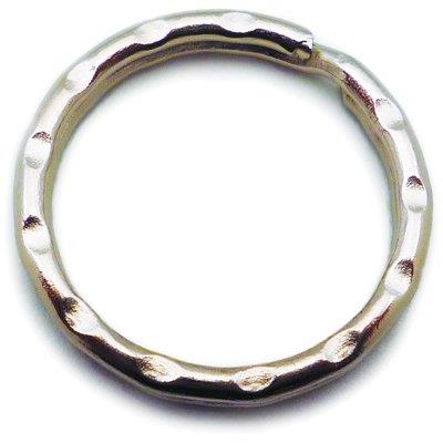 ANELLO PORTACHIAVE GOFFRATO SELF - ACCIAIO NICHELATO MM 25 CF=PZ 2- 5 confezioni