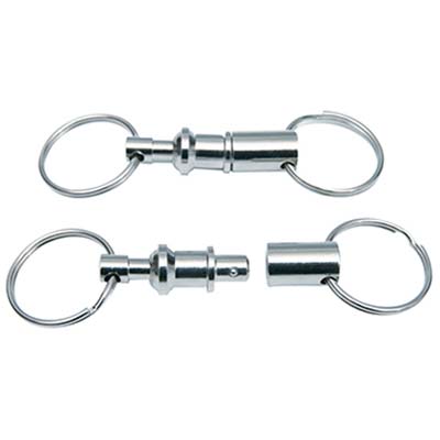 PORTACHIAVE STACCA ATTACCA - DOPPIO ANELLO CF=PZ 12- 1 confezioni