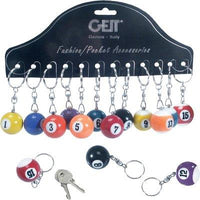 PORTACHIAVE PALLA BILIARDO - CF=PZ 12- 1 confezioni