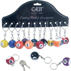 PORTACHIAVE PALLA BILIARDO - CF=PZ 12- 1 confezioni