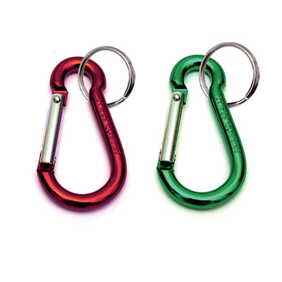 PORTACHIAVE MOSCHETTONE A PERA + ANELLO PRONTY - ALLUMINIO MIX COLORI CF=PZ 2 MM 50- 12 confezioni