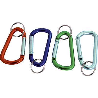 MOSCHETTONE PORTACHIAVE A PERA + ANELLO - ALLUMINIO MM 70- 25 pezzi