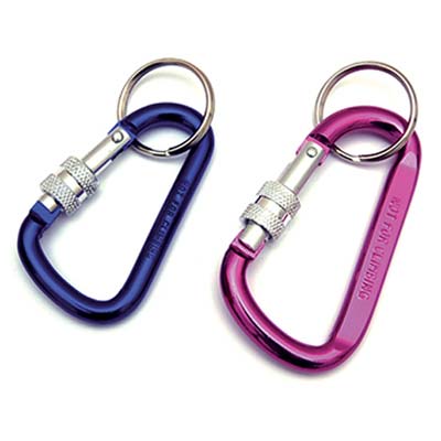 MOSCHETTONE PORTACHIAVE A PERA + VITE CHIUSURA - ALLUMINIO MIX COLORI MM 70- 25 pezzi