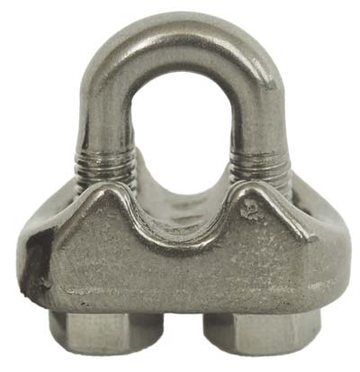 MORSETTO INOX - MM  5- 10 pezzi