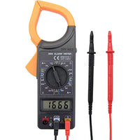 PINZA AMPEROMETRICA + TESTER DIGITALE  AC CC CONTINUITA RESISTENZA