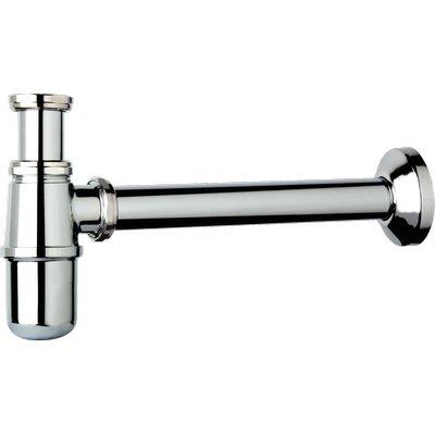 SIFONE CR A BOTTIGLIA TEA  OTTONE CROMATO 1 CANNA CM 25