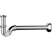 SIFONE CR A P ISPEZIONE LATERALE TEA  OTTONE CROMATO 11/4 CANNA CM 25