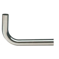 CANOTTO CR CURVO 90  °  OTTONE CROMATO MM 30 CM 15X25