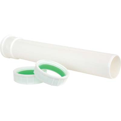 CANOTTO PP DI PROLUNGA - BIANCO MM 40 11/2 CM 18- 10 pezzi