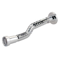 CANOTTO PP FLESSIBILE + GHIERA - CROMATO MM 40X11/2 CM 30/80- 5 pezzi