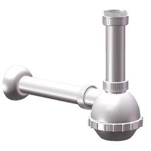 SIFONE PP A BOTTIGLIA 1 VASCA - BIANCO MM 40/32 11/2- 5 pezzi