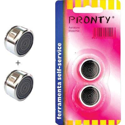 AERATORE RUBINETTO SELF PRONTY - OTTONE CROMATO M24X1 CF=PZ 2- 12 confezioni