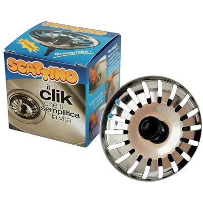 TAPPO GRIGLIA BASKET SCATTINO - INOX MM 80- 18 pezzi