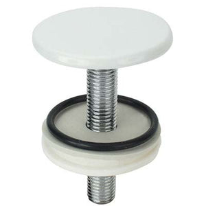 TAPPO COPRIFORO SANITARI OTTONE - BIANCO MM 50 CF=PZ 2- 5 confezioni