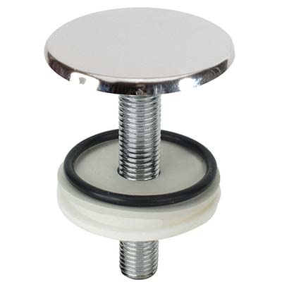 TAPPO COPRIFORO SANITARI OTTONE - CROMATO MM 50 CF=PZ 2- 5 confezioni