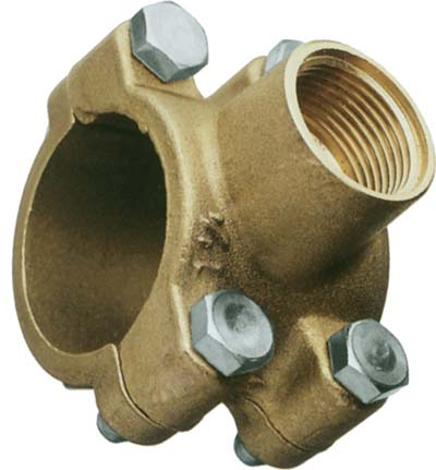 PRESA A STAFFA OTTONE - 1/2- 2 pezzi