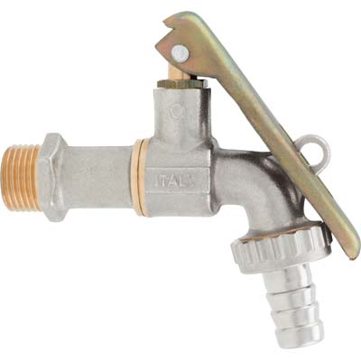 RUBINETTO A SFERA PORTALUCCHETTO 144 ITAP - OTTONE NICHELATO 1/2X3/4- 8 pezzi